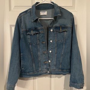 Old navy blue jean jacket